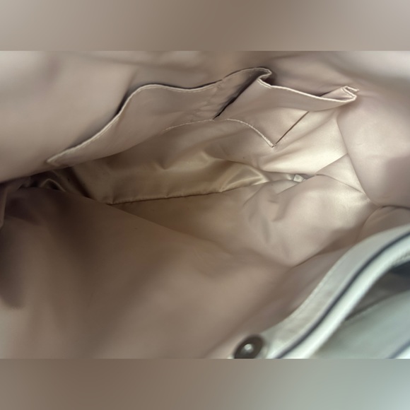 Coach Cream Color Woven Leather Hobo Bag - Picture 6 of 9